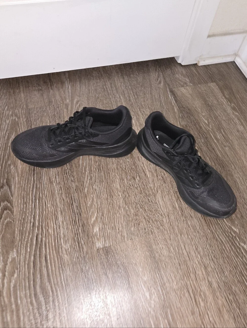 Adidas Black Ortholite Size 9 Workout Shoes Running Sneakers